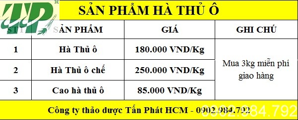 Địa chỉ mua bán hà thủ ô tại Hải Phòng giúp tóc khỏe